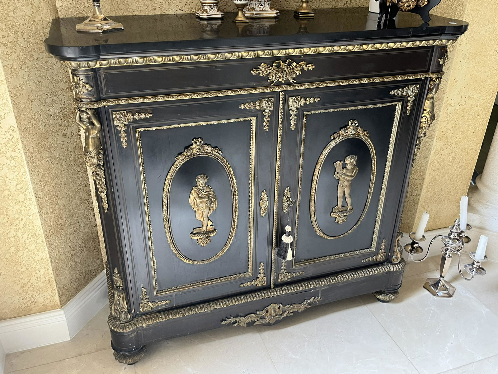 Vintage Empire Black Slate Top Cabinet (1 of 8)