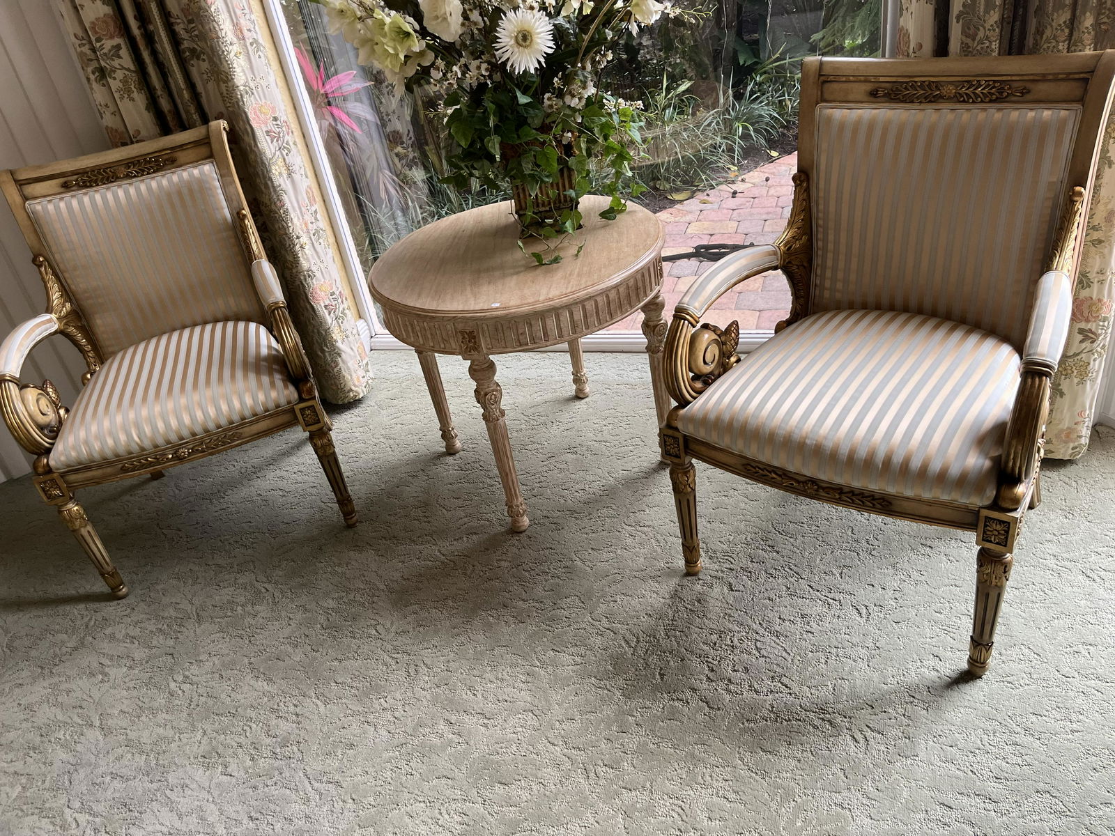 Pr. French Open Arm Chairs (1 of 5)