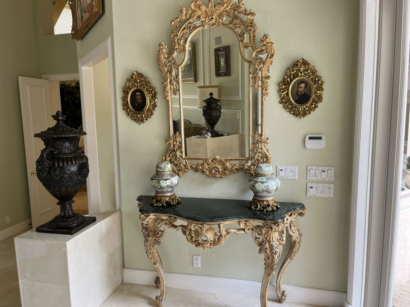 French Gilt Wood Wall Mirror (1 of 4)