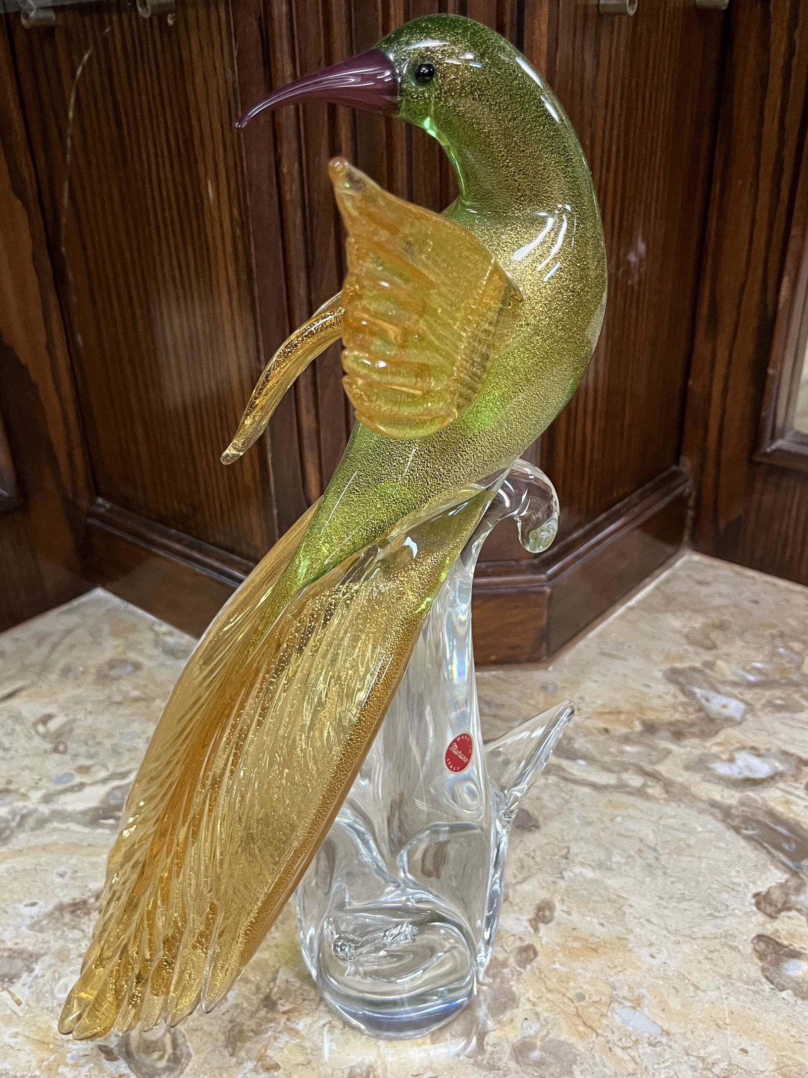 Gold Filled Murano Bird (1 of 4)