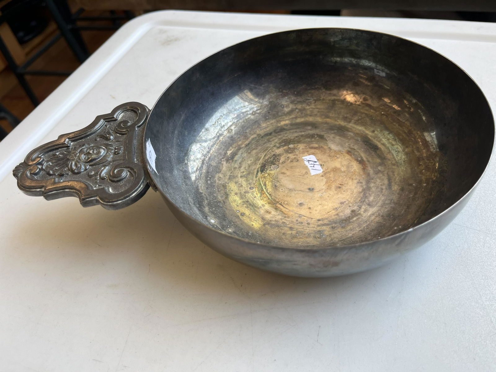 Christofle Porringer: Vintage Christofle-France Porringer. 6.75"dia.Bowl