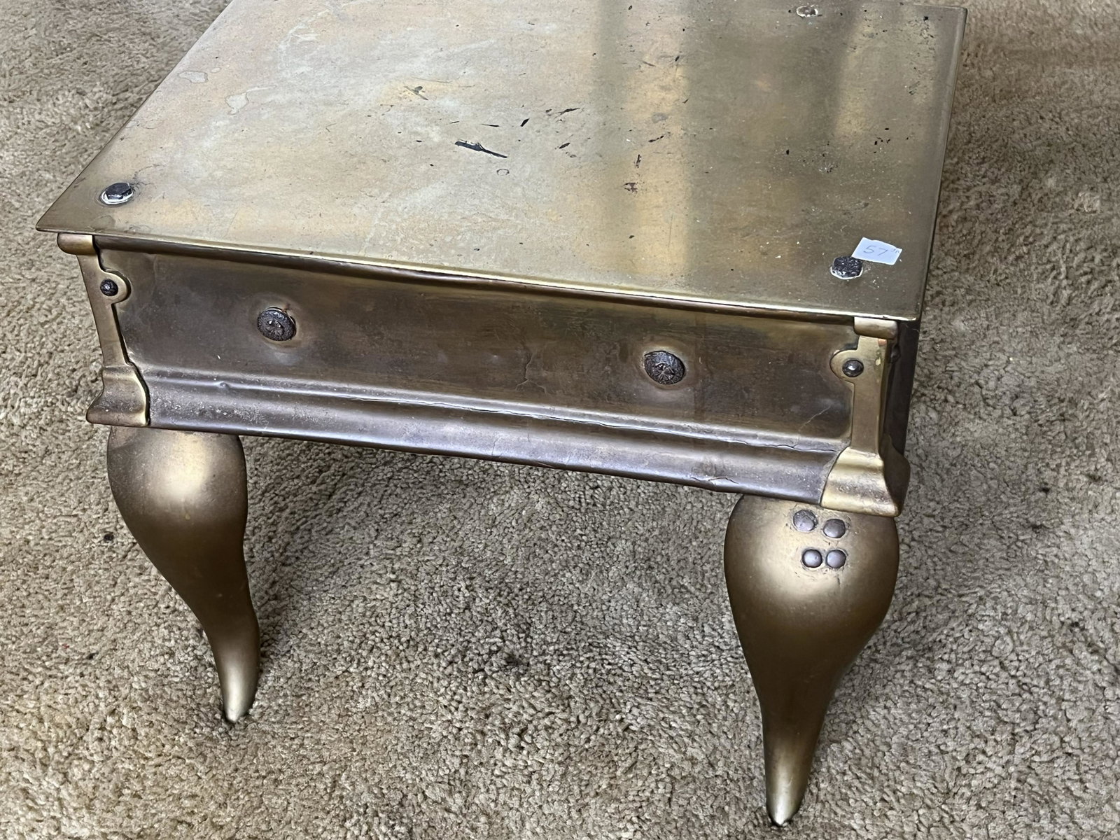 Footed Brass Trivet: Footed Brass Trivet
