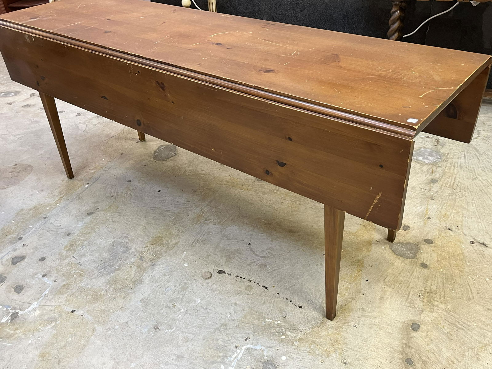 Maple Drop Leaf Table, 30x72x22: Maple Drop Leaf Table, 30x72x22