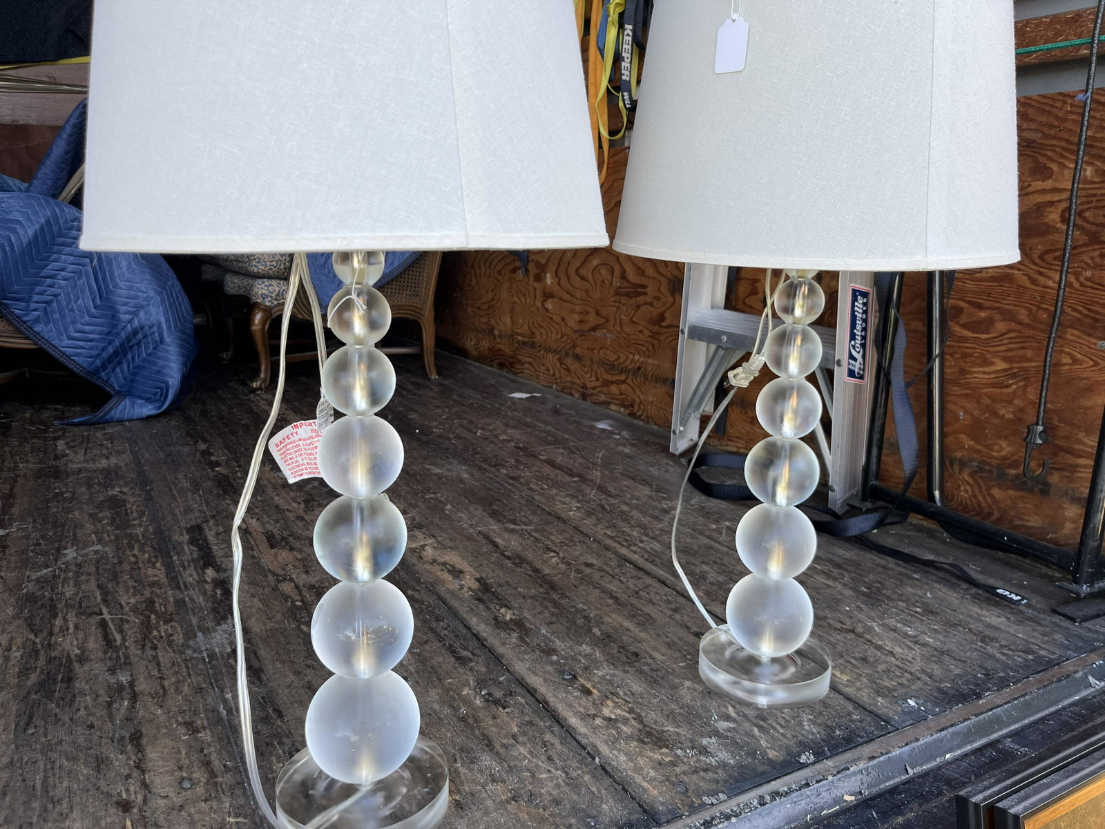 Pair Millie Crystal Ball Lamps: Pair Millie Collection by Safavieh Crystal Ball Lamps