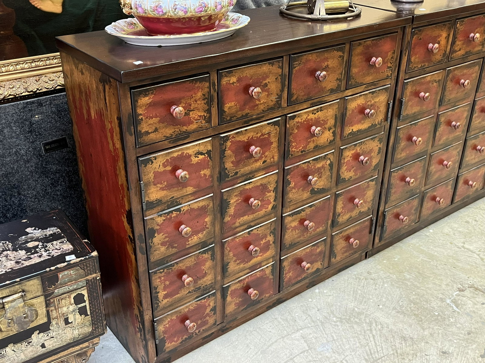 Apothecary Media Cabinets: (1) Pottery Barn Apothecary Media Cabinet
