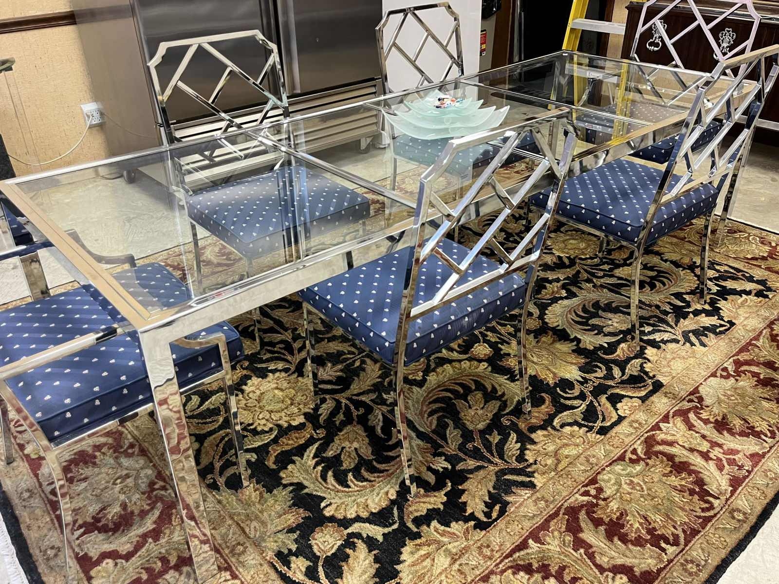 Dia Milo Baughman Chrome Dininng Rm. Table (1 of 6)