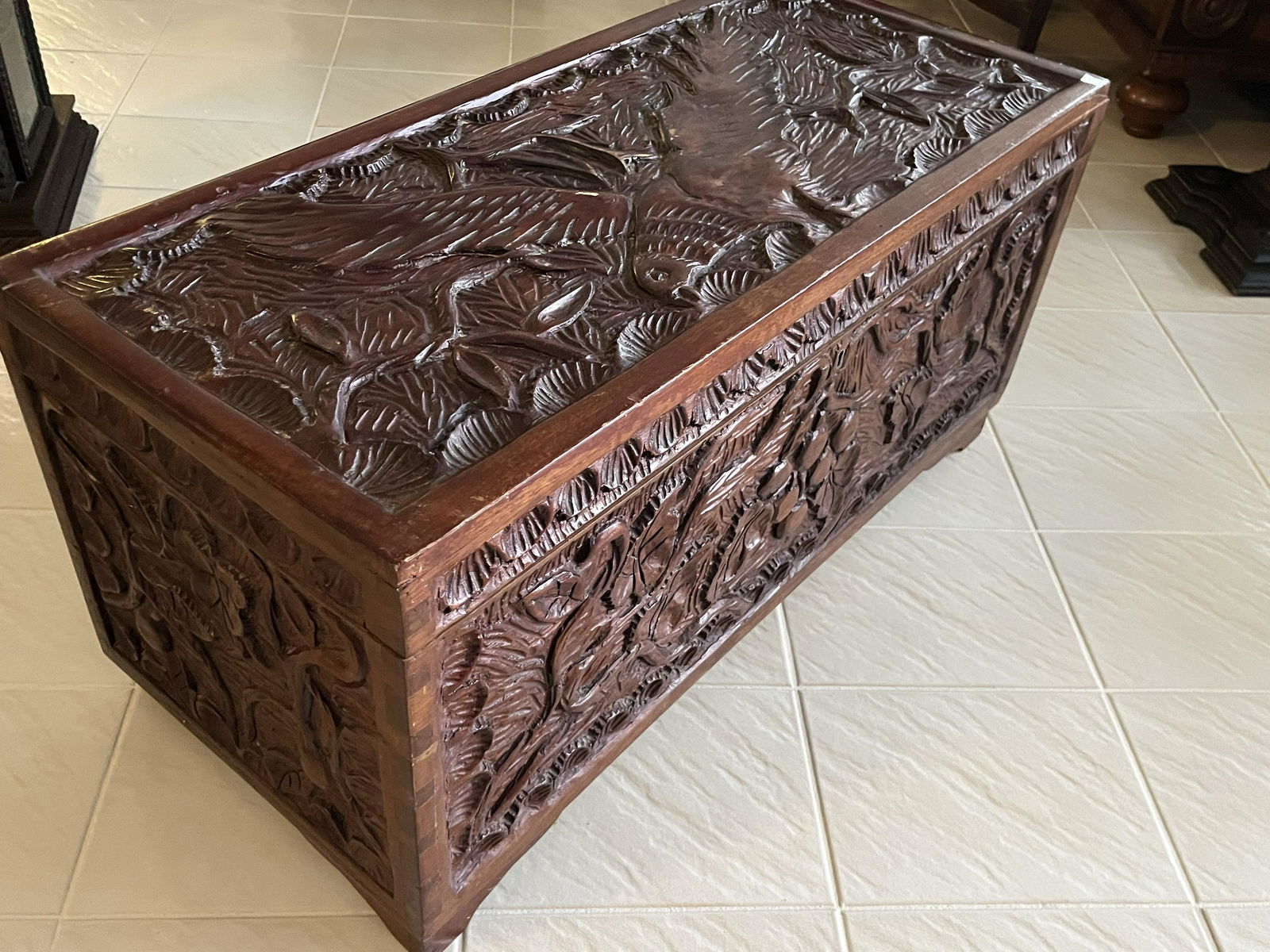 Heavily Carved Trunk (1 of 7)