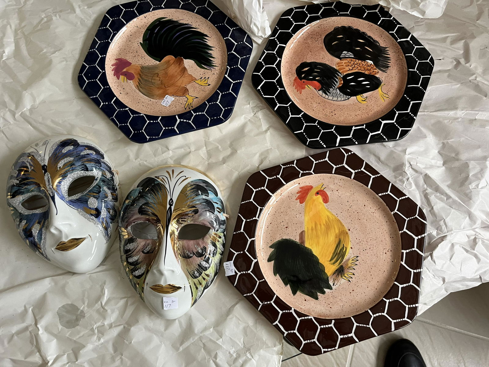 3-Rooster Plates (1 of 3)