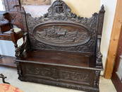 19th c. Victorian Hall Bench