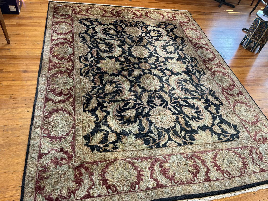 Black/Maroon Area Rug, 10'3" x 8' (1 of 2)