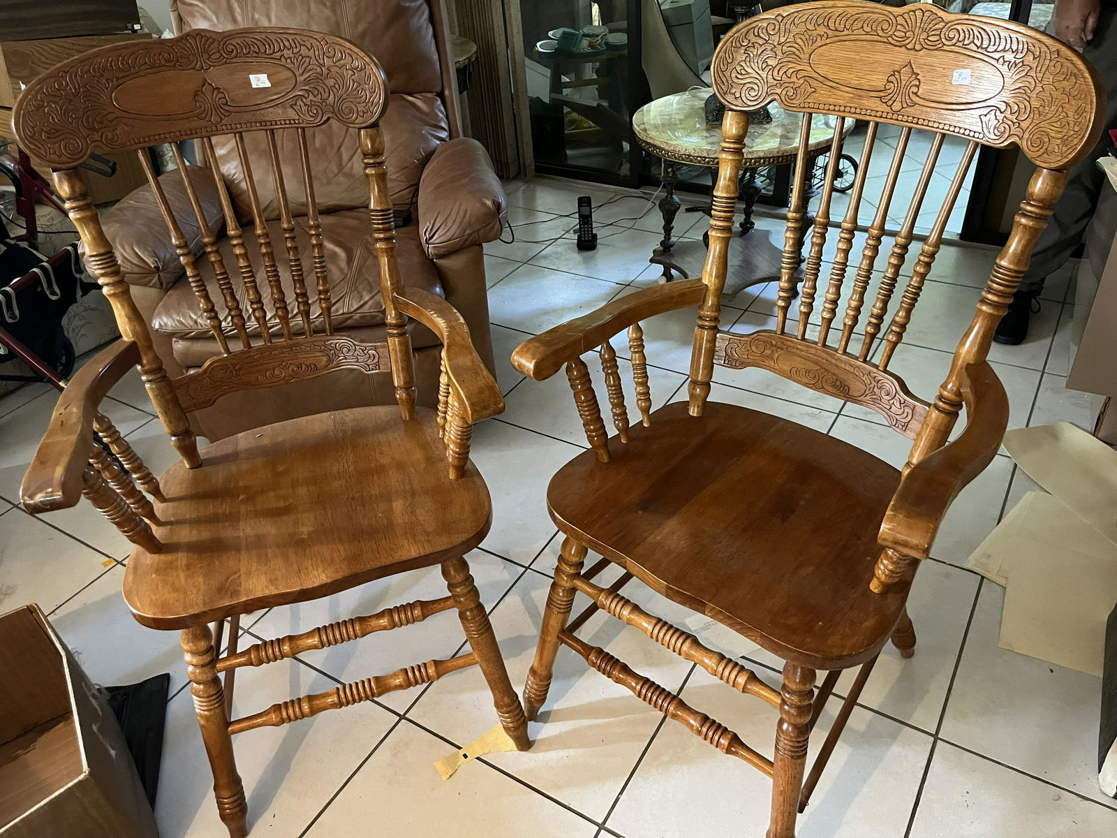 2-Spindle Back Chairs (1 of 5)