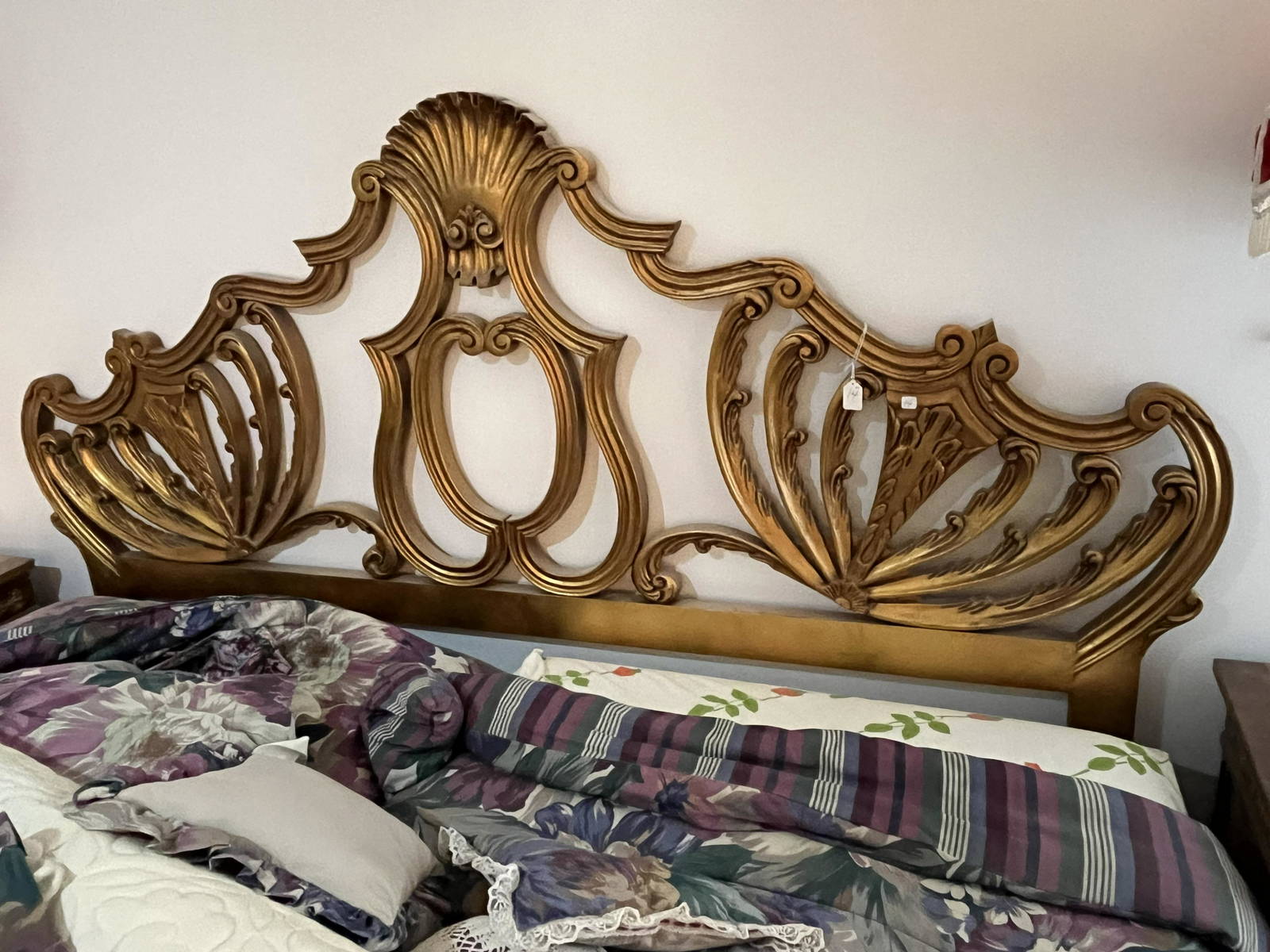 Gilt King Italian Headboard (0014) on Apr 02, 2023 MJ Welch Auctioneers & Appraisers in Select