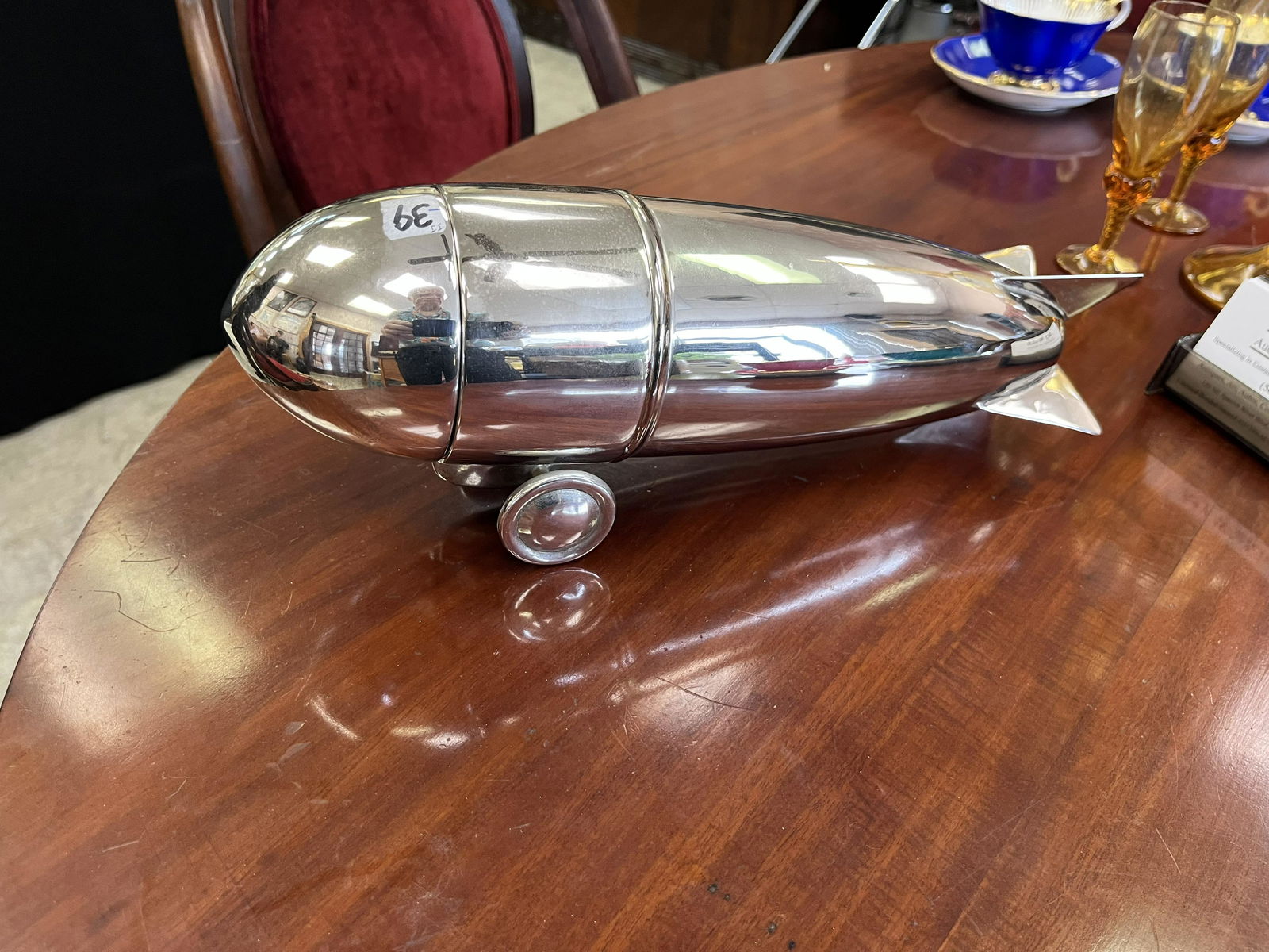 Art Deco Zeppelin Air Ship Cocktail Shaker (1 of 6)