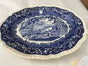 Mason's Blue White Platter