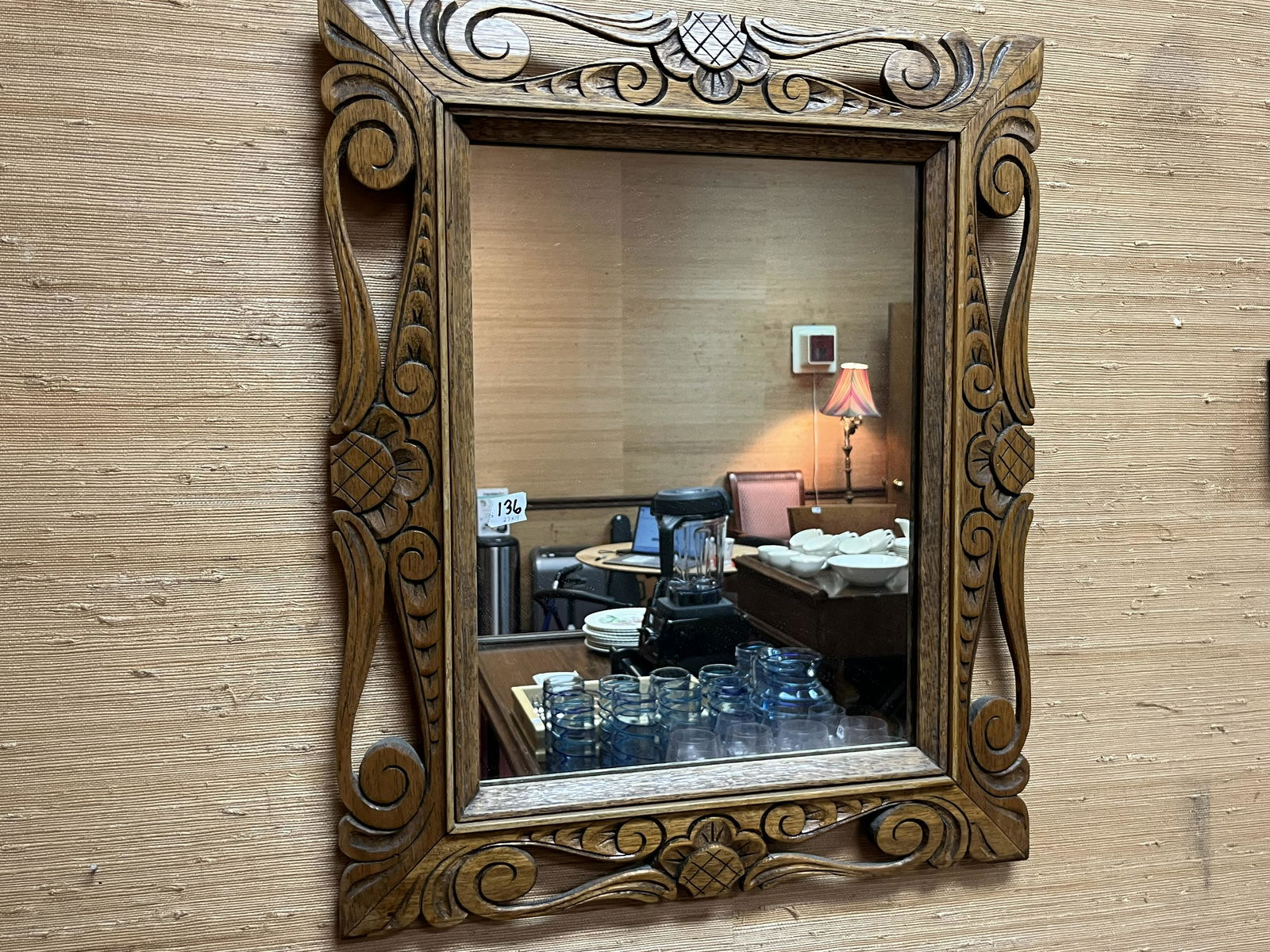 Belgium Oak Wall Mirror (1 of 1)