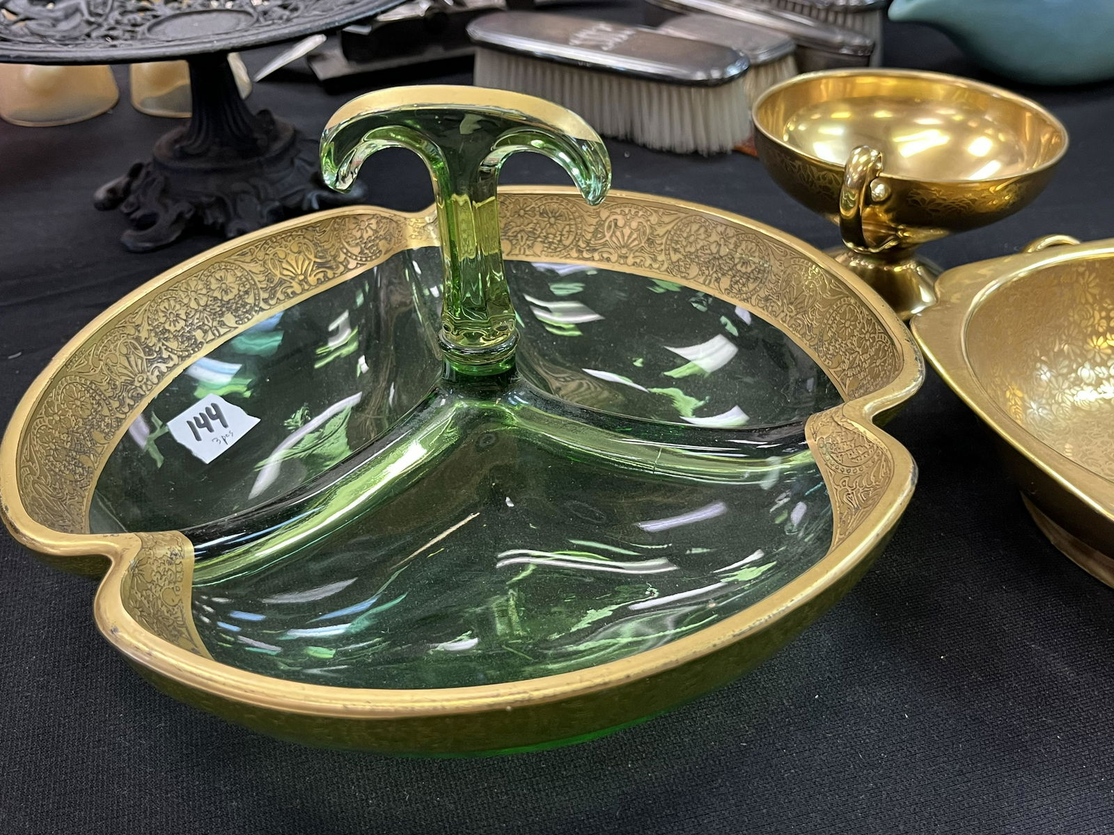 Gr.Divided Dish, Pickard Dish & Stoffer Cup (1 of 4)