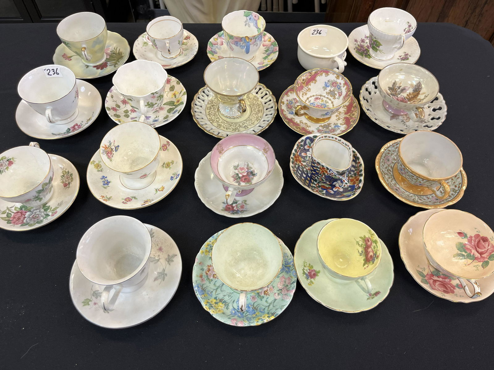 Assort. Vintage Cups/Saucers Apr 02, 2023 MJ Welch Auctioneers