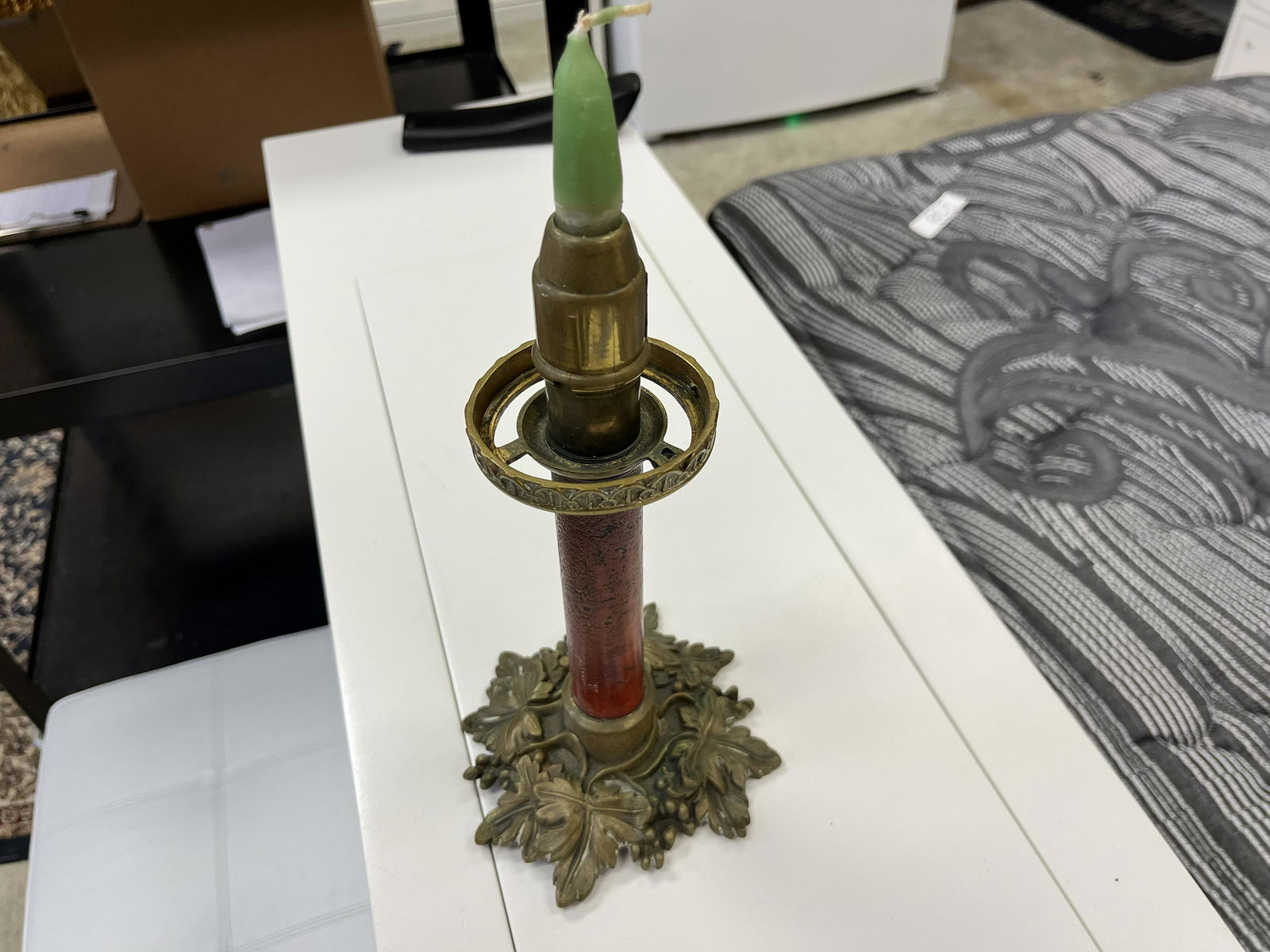 19th c. Bronze Candle Stick (1 of 4)