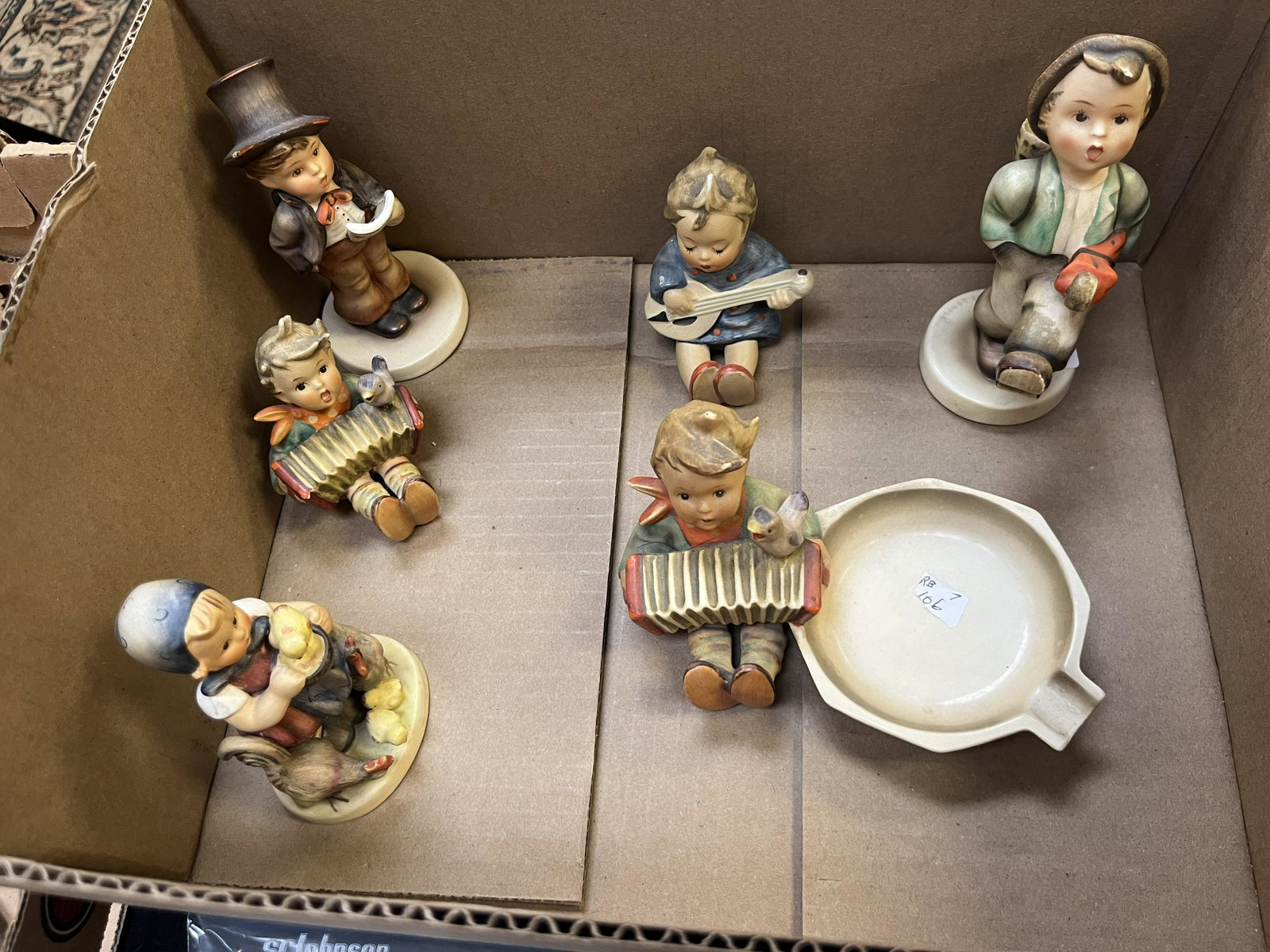 Hummel, 6- Figurines: 6-Antique Hummel Figurines, (all but one have the Bee)