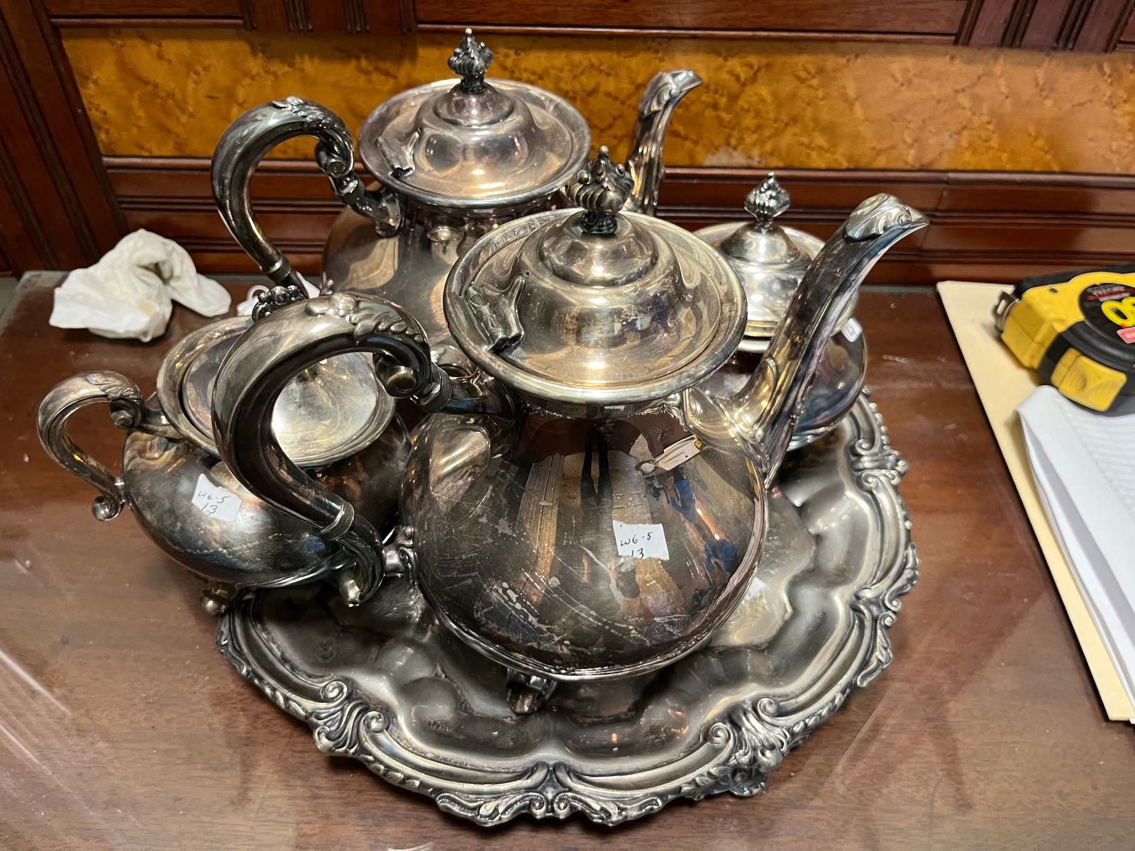 Silver Coffee/Tea Set (1 of 3)