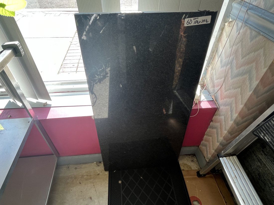 Green Granite piece: (1) Green Granite 18 1/2x34 1/2