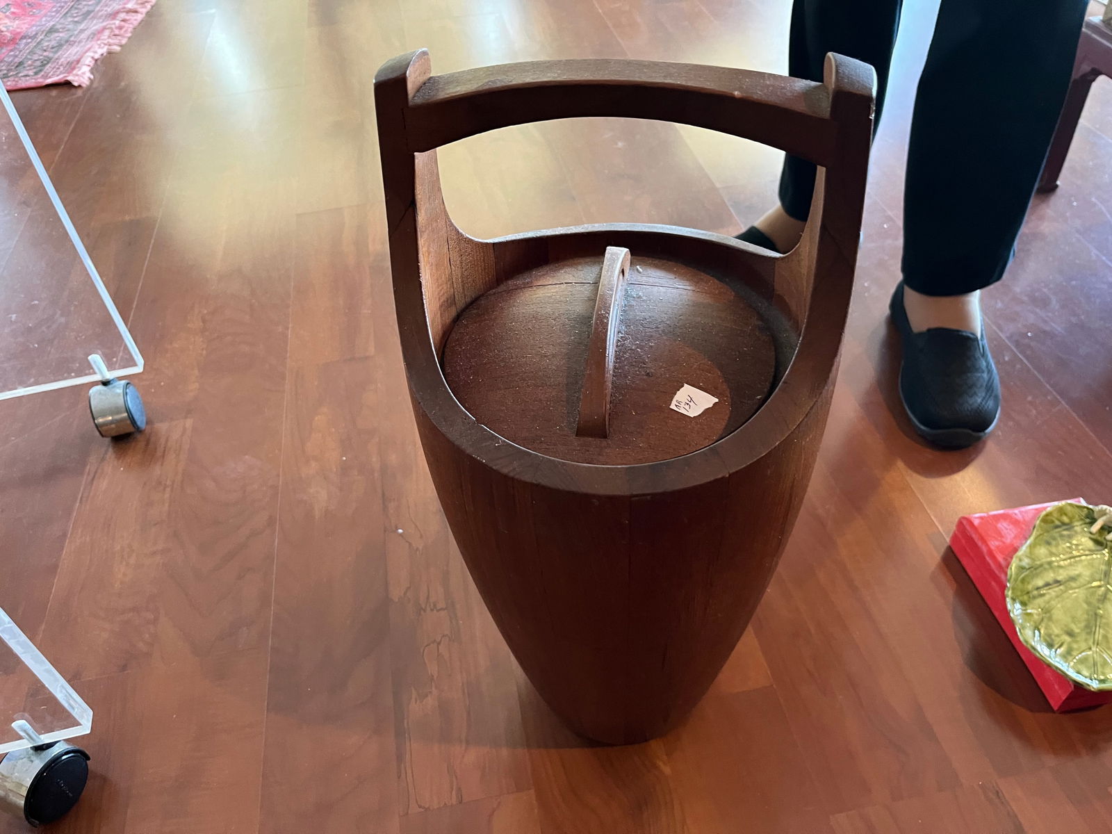 Teak Ice Bucket (1 of 1)