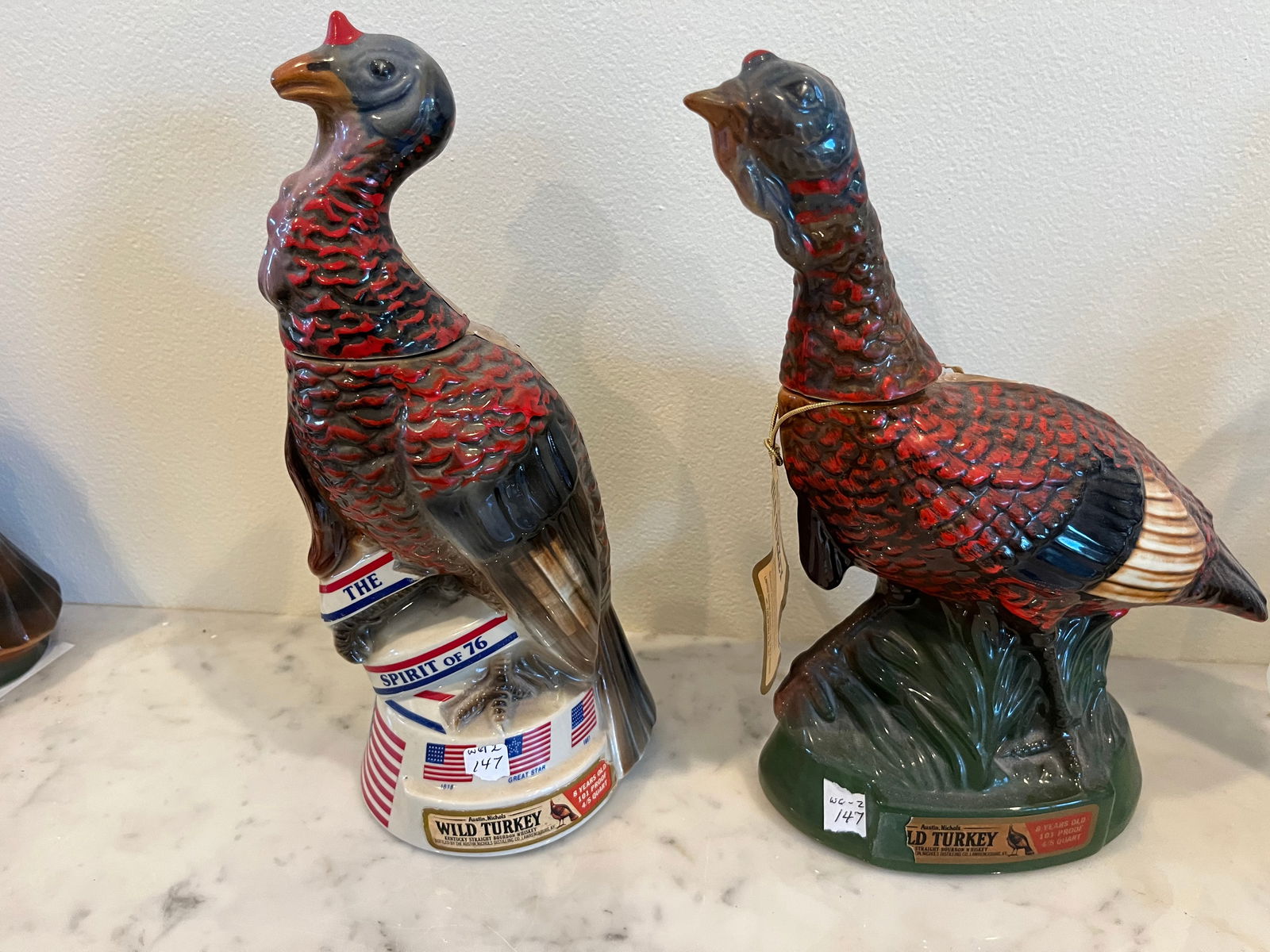 Wild Turkey 2-Decanters: (2) Wild Turkey Decanters