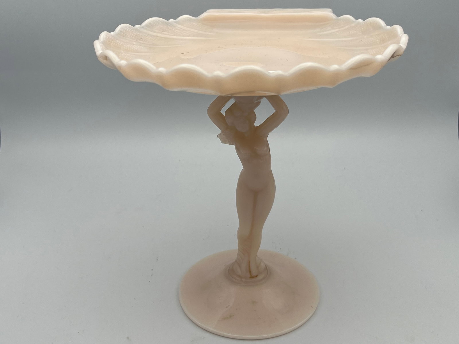 Cambridge Crown Tuscan Nude Compote: Cambridge Crown Tuscan Nude Compote, 7 1/2h x 7dia,