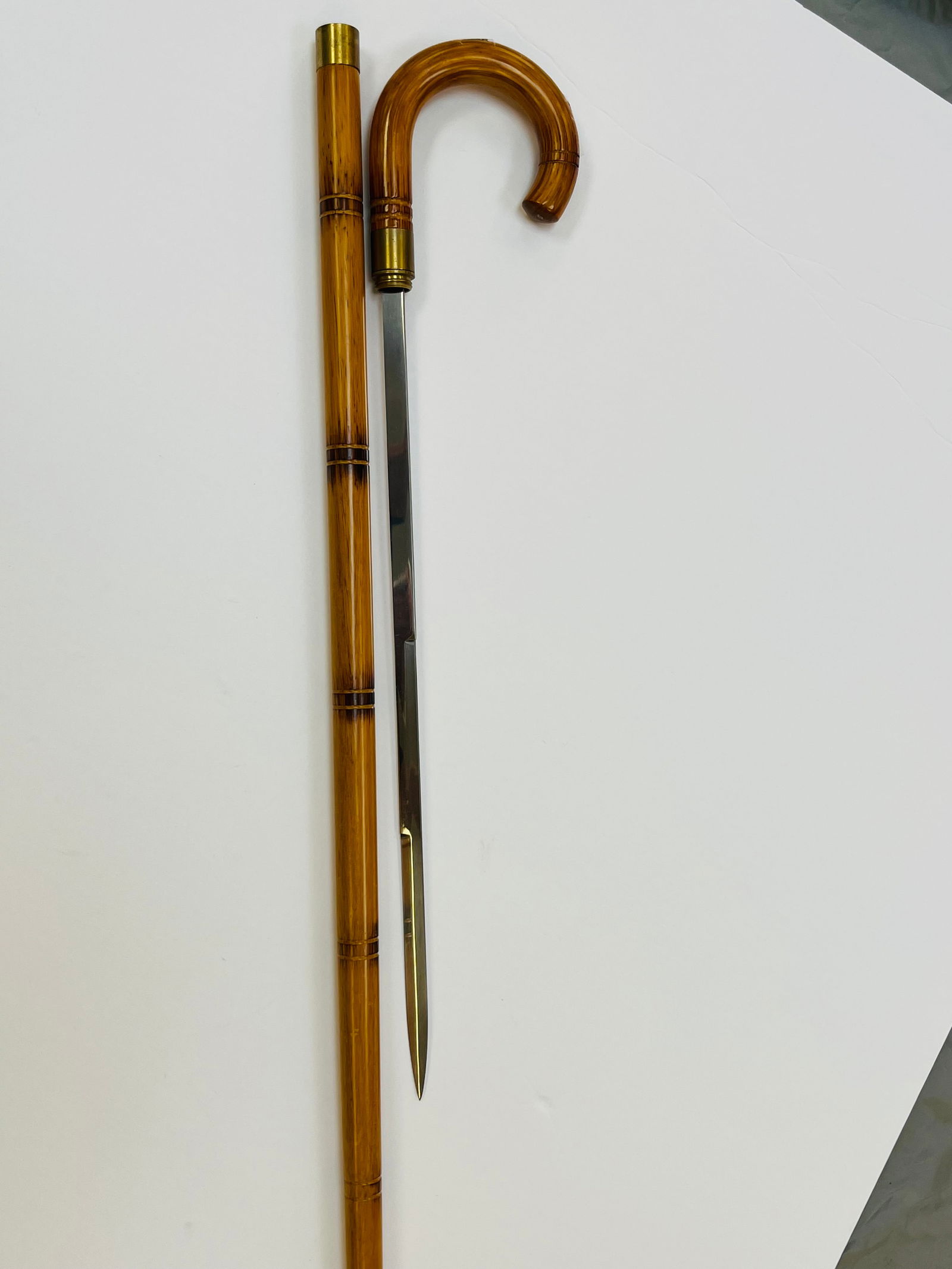 Bamboo Style Sword Walking Stick (1 of 5)