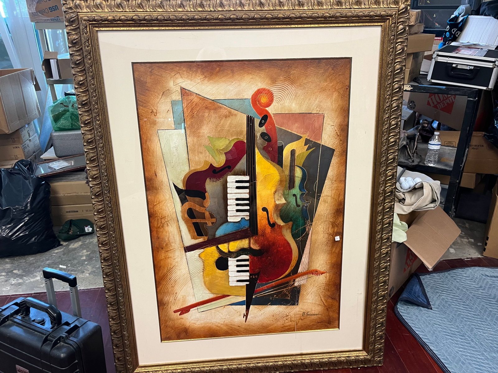 Oil/Canvas'Musical' B. Emannel: Oil on Panel 'Musical' signed LR, B. Emannel