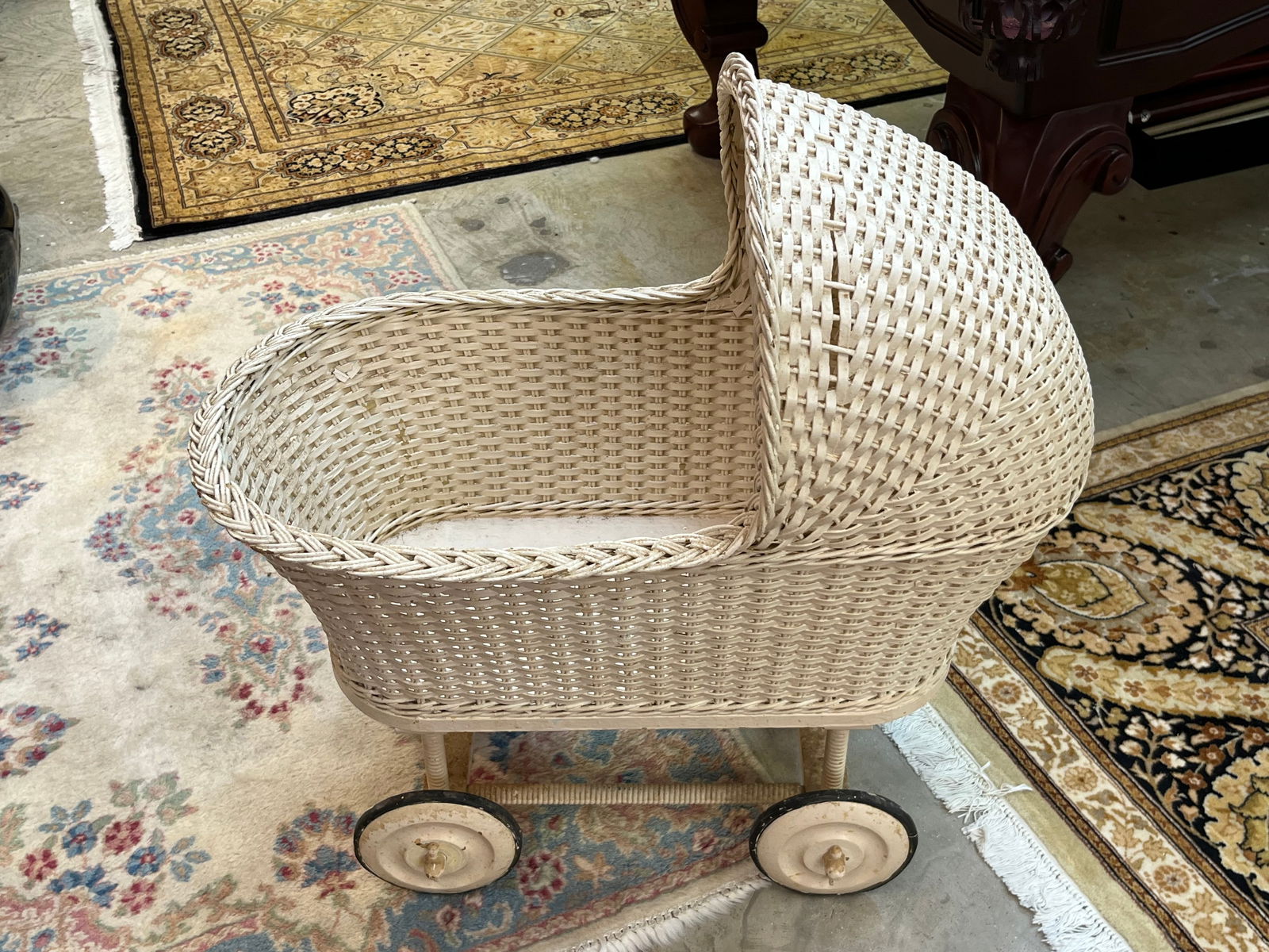 White Doll Baby Buggy (1 of 4)