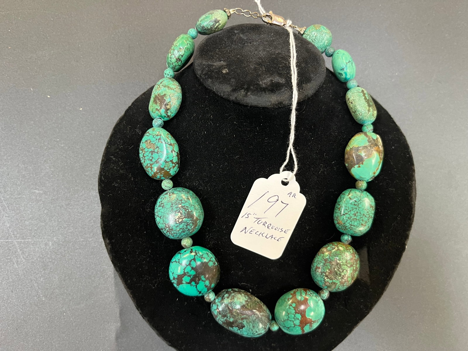 Turquoise Necklace: Turquoise 15" Necklace