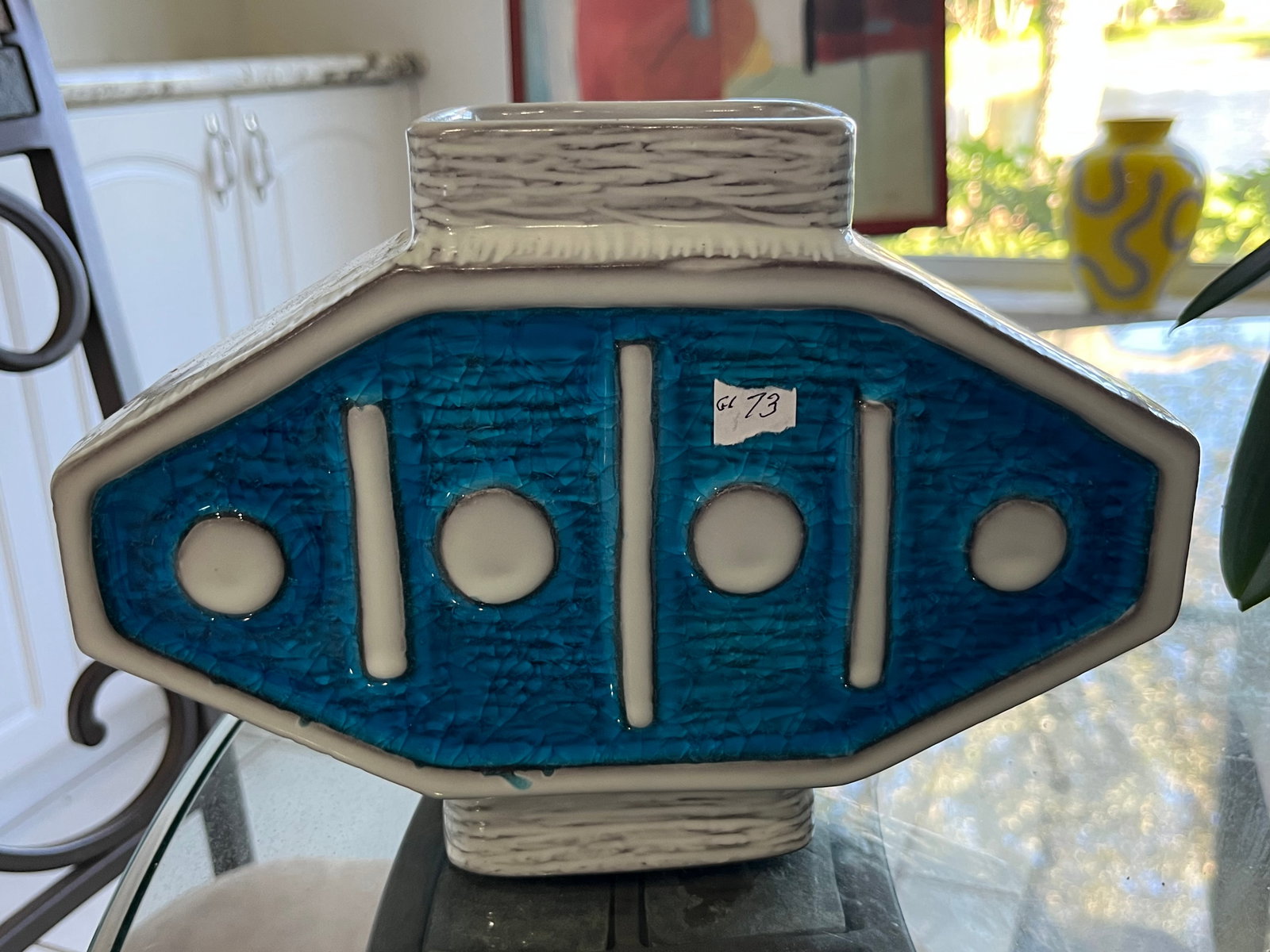 Jonathan Adler Ravello Vase - Medium, White/blue (1 of 5)