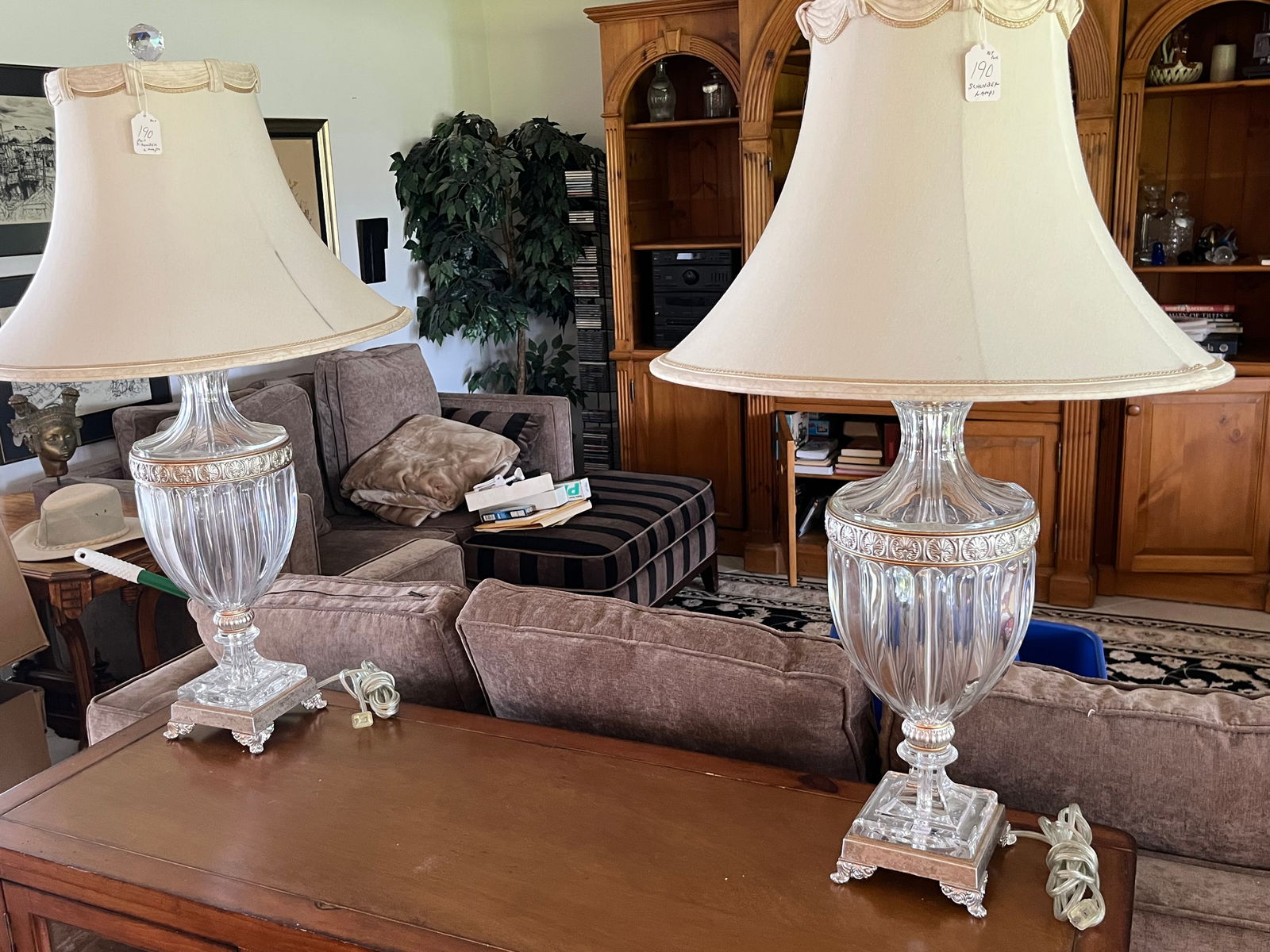 Schonbek Lamps, pair (1 of 4)