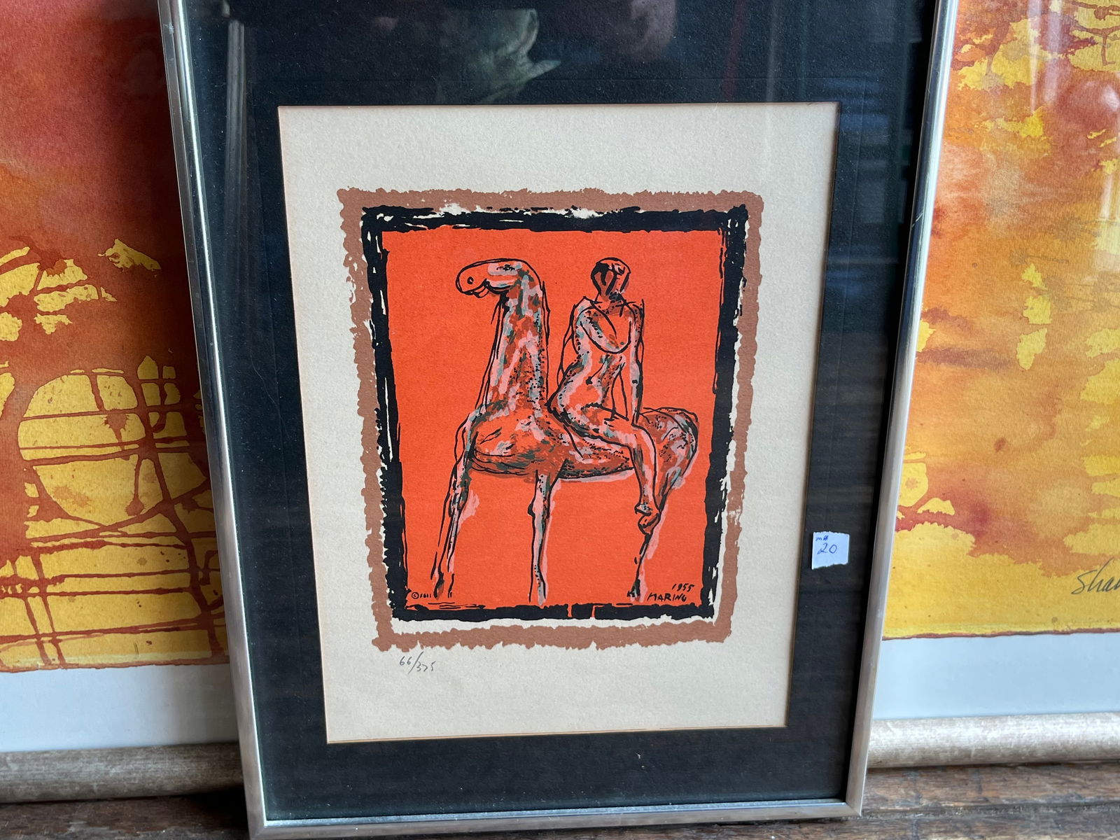 Marino Marini Reddish Litho (1 of 3)