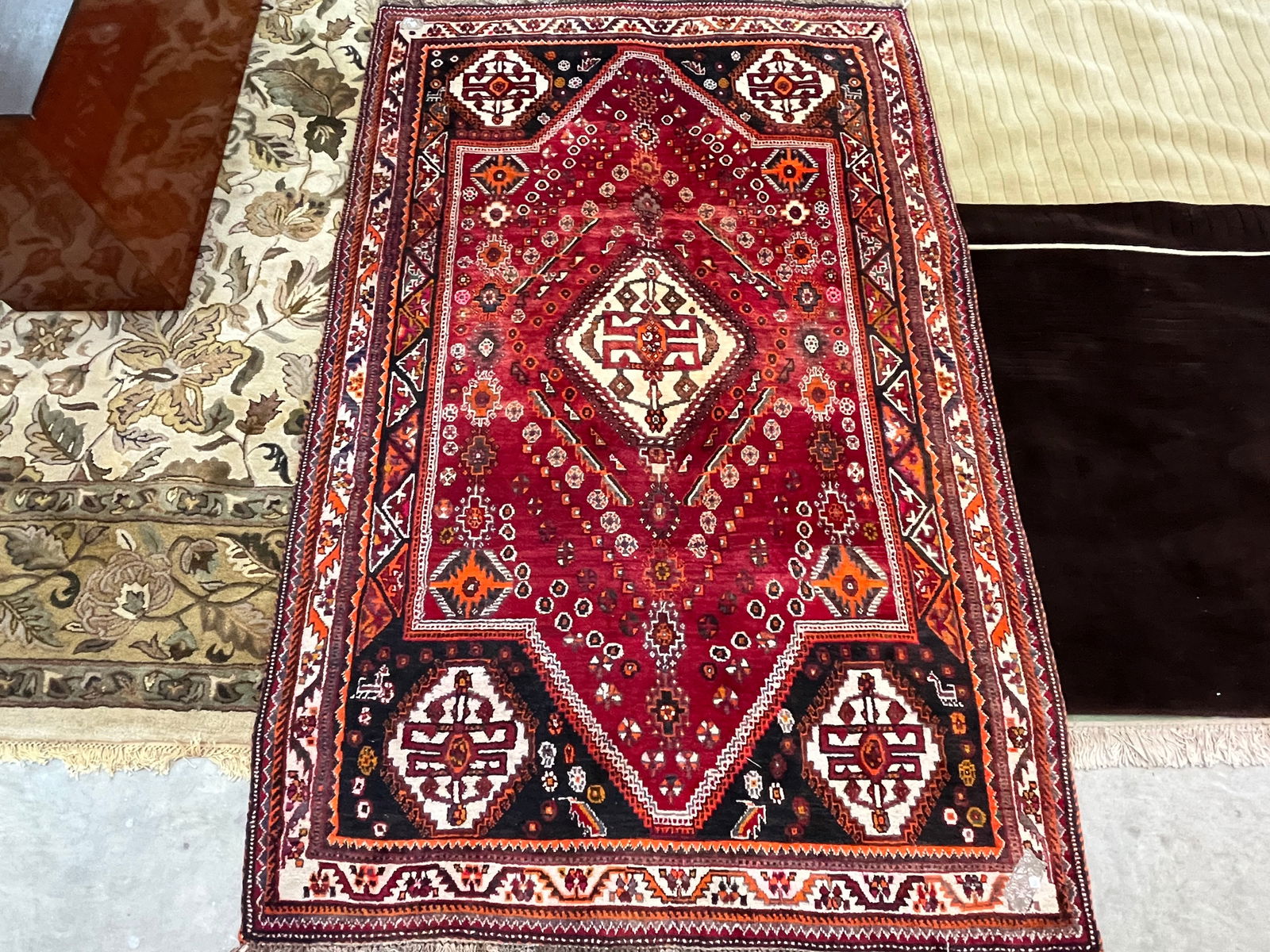 Red/Beige Rug, 8'1"x6'4" (1 of 4)