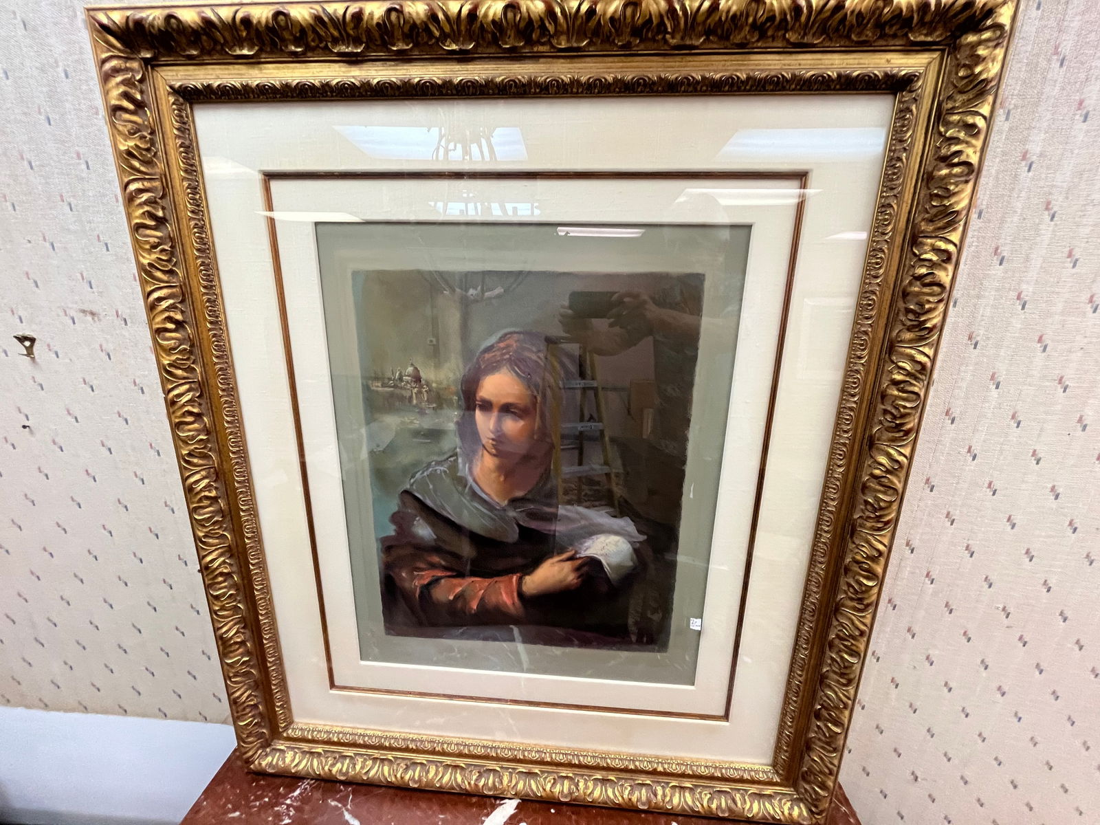 Gold Frame Serigraph (1 of 3)