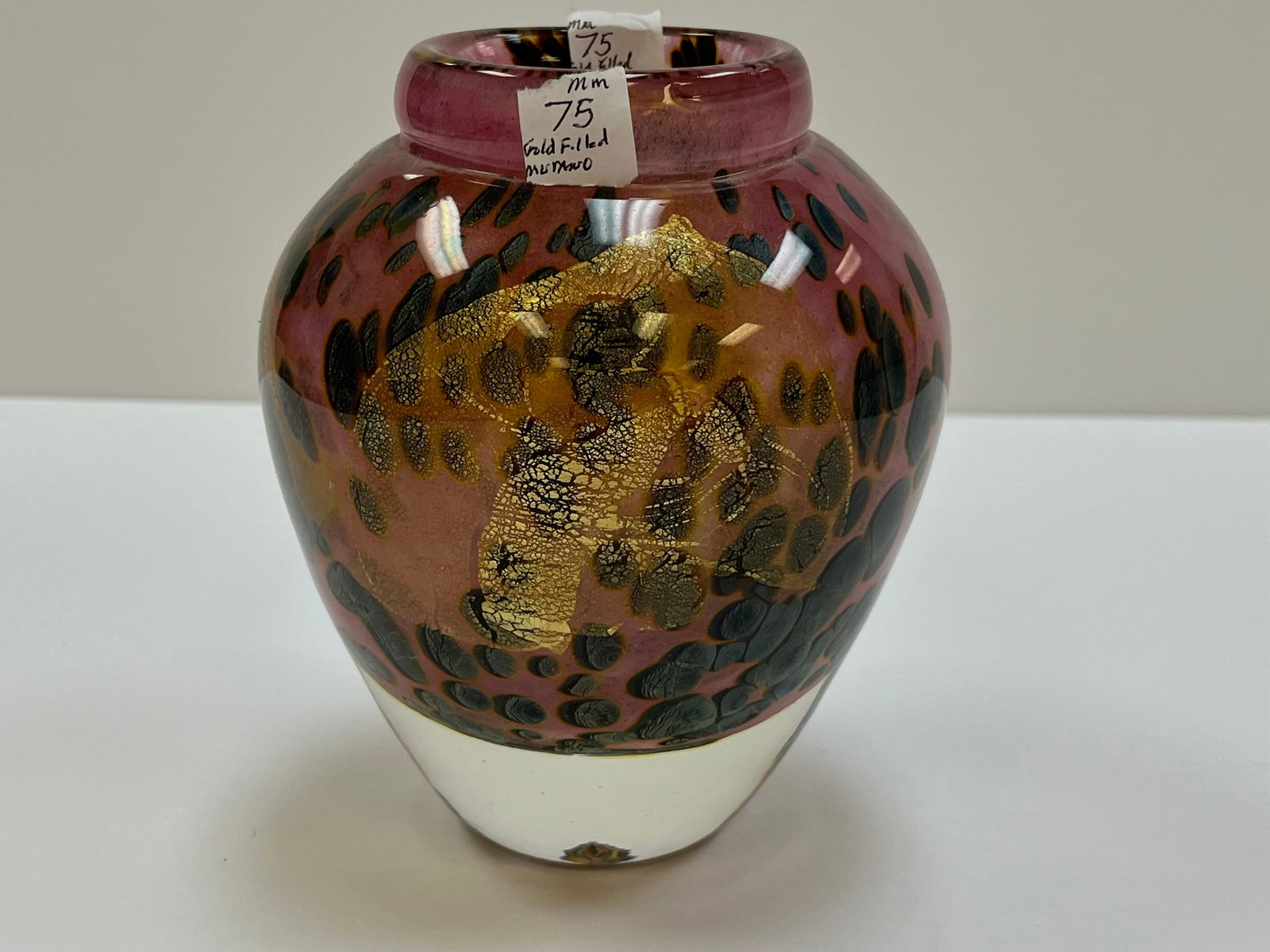 Murano Gold Filled Vase (1 of 6)