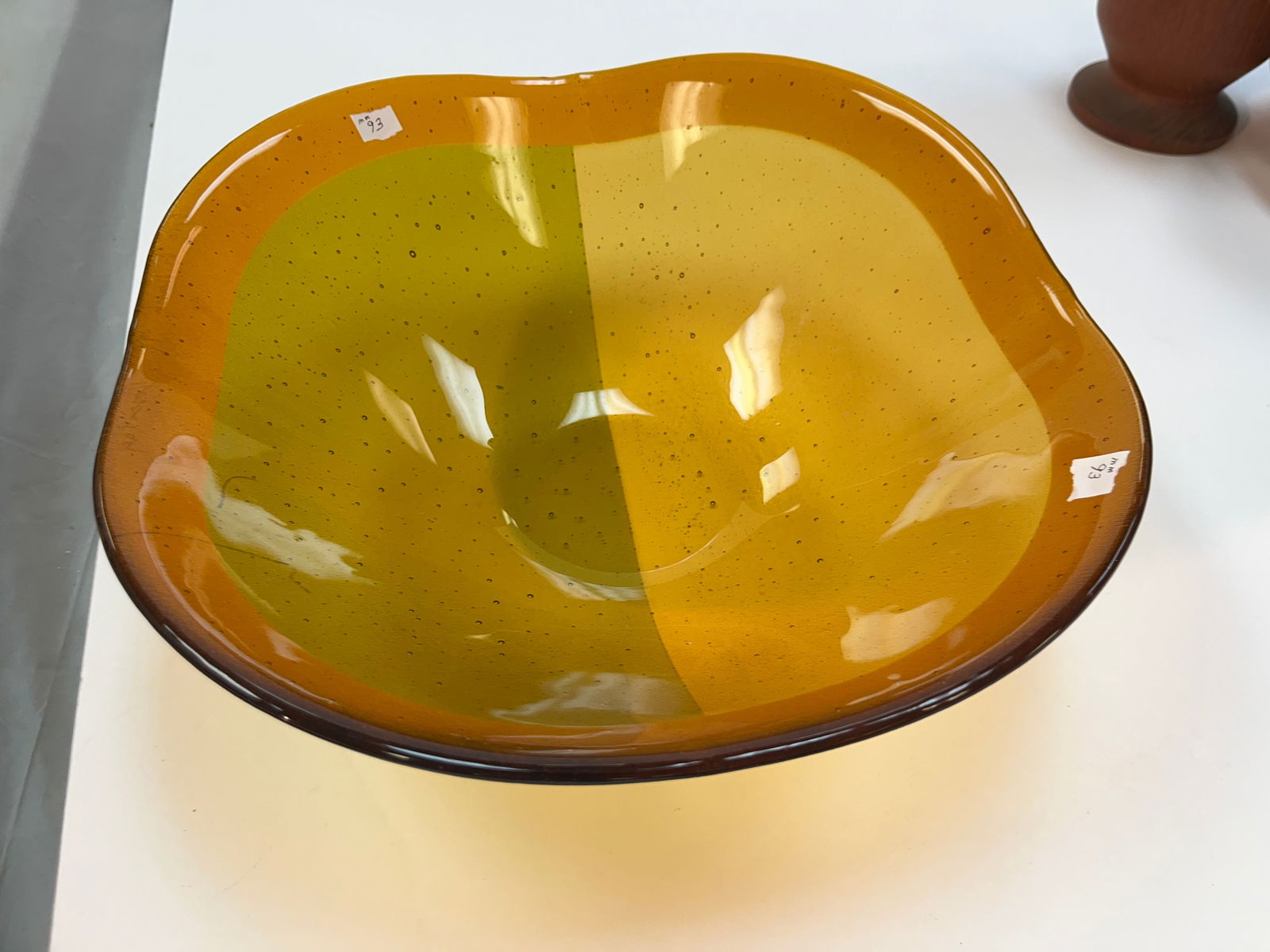 3-Tone Bowl: Vintage 3-Tone Bowl, 4hx12.75w