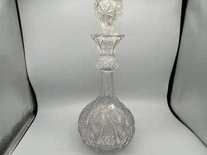 Crystal 15"Decanter: Brilliant Cut Crystal 15" Decanter