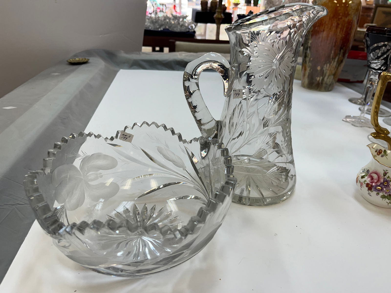 Crystal Pitcher & Bowl (1 of 8)