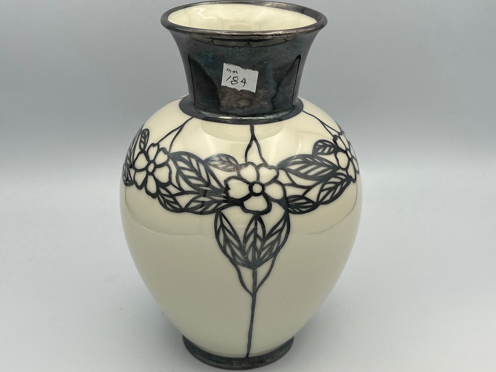 Bavaria US Zone Silver Overlay Vase (1 of 5)