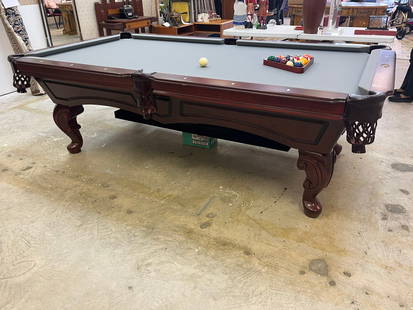 Connelly Billiards Pool Table: Connelly Billiards 100" Pool Table. Complete with Pool Sticks & Balls (added is The Perfect Drawer Hidden Cue Rack for Pool Tables $500 value) 100"x56"