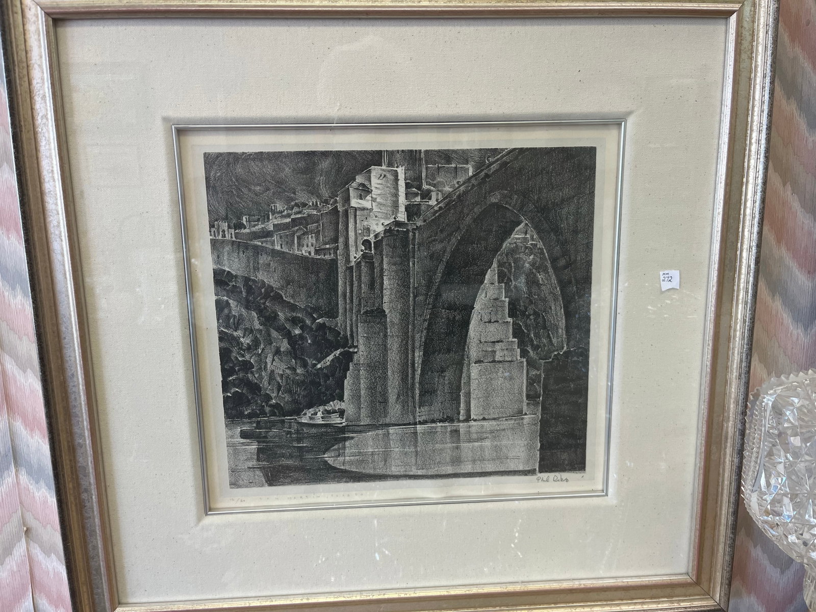 Litho 12/20 'Bridge Over Canal': Litho 12/20 'Bridge Over Canal' LR 13x14