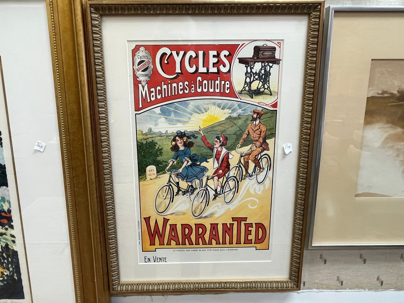 Litho Poster 'Cycles Machines a Coudre' (1 of 2)