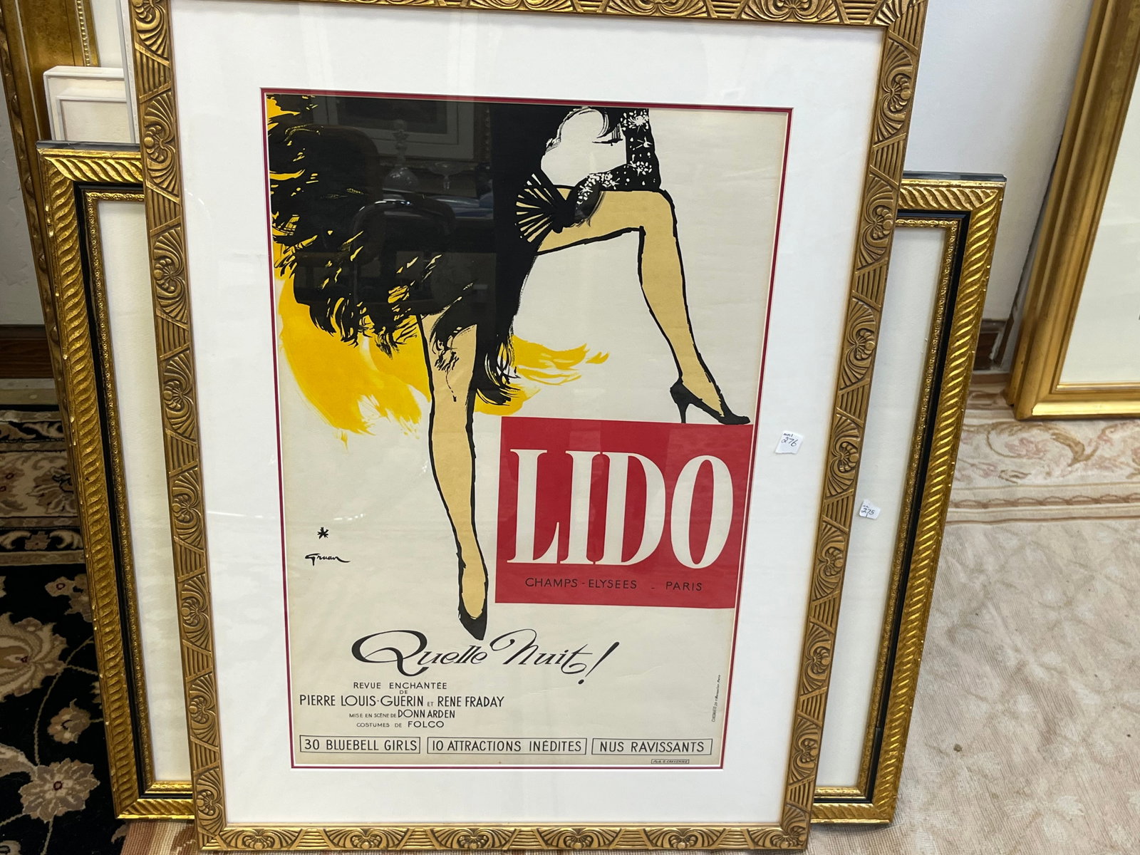 Poster 'Lido' Champs Elysees-Paris: Poster 'Lido' Champs Elysees-Paris, 23x15