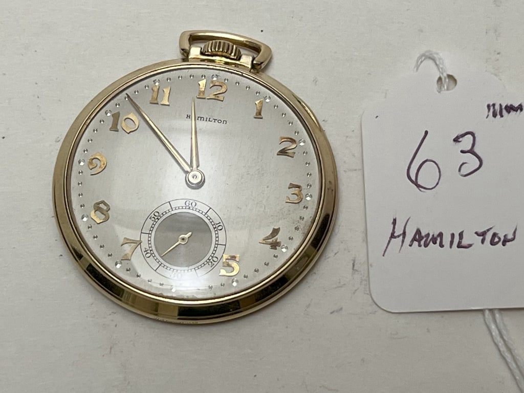 Hamilton Pocket Watch: Vintage Hamilton 5 position 21 Jewel Pocket Watch