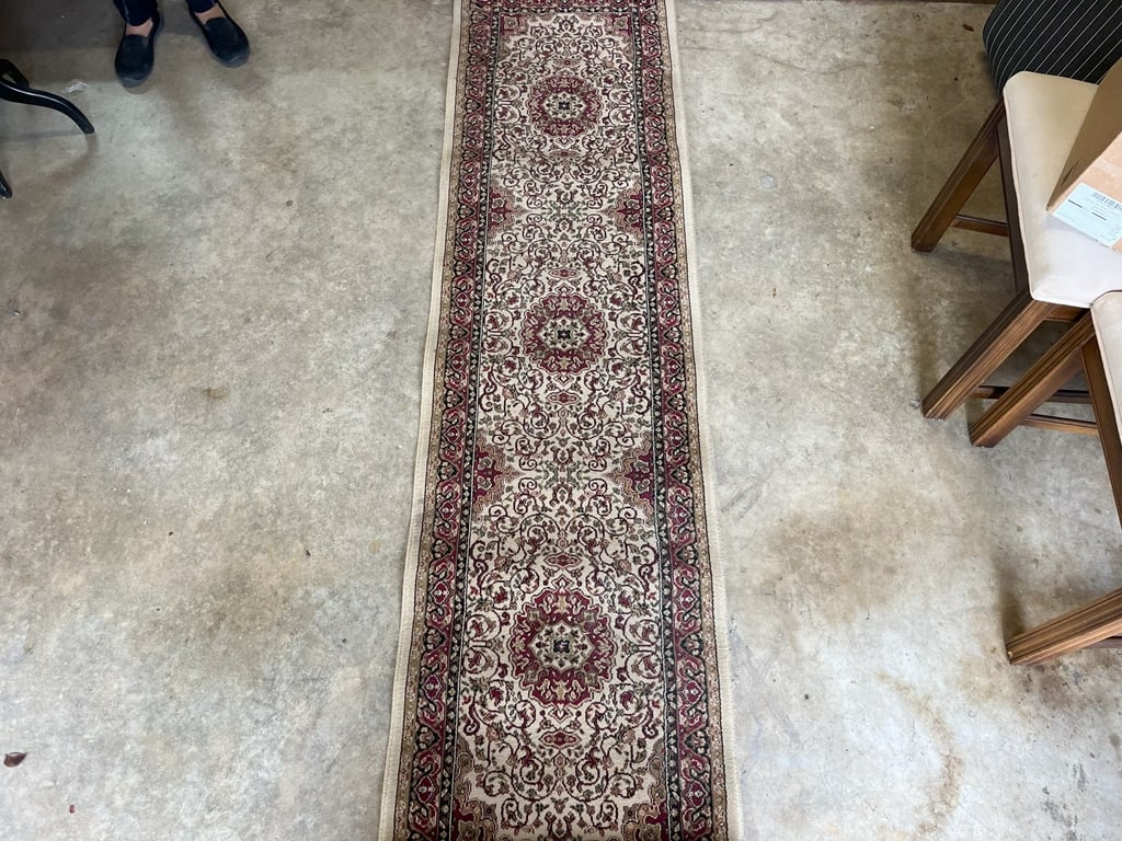 Red/Beige Rug Runner plus sm. Matching Rug (1 of 3)