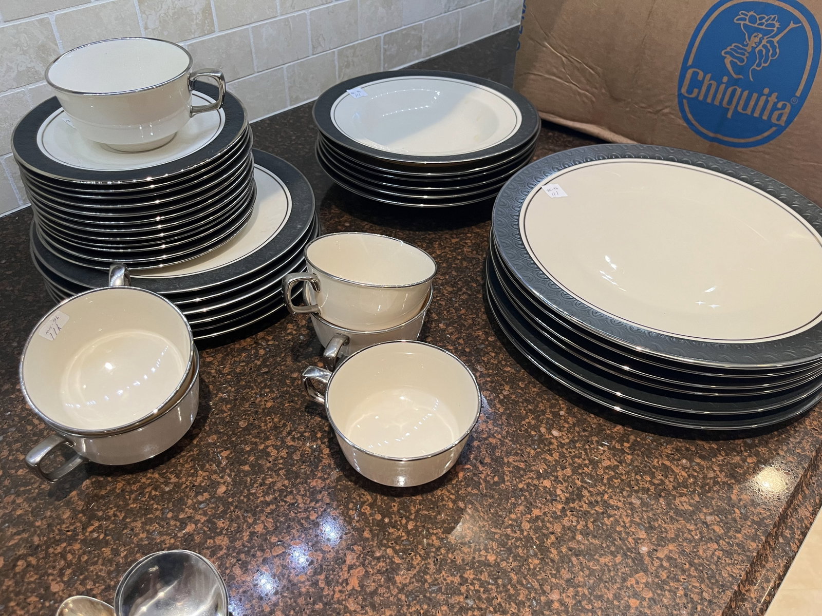Francisan Masterpiece China: 6pl. Set Francisan Masterpiece China 'Midnight Mist' 36pcs.