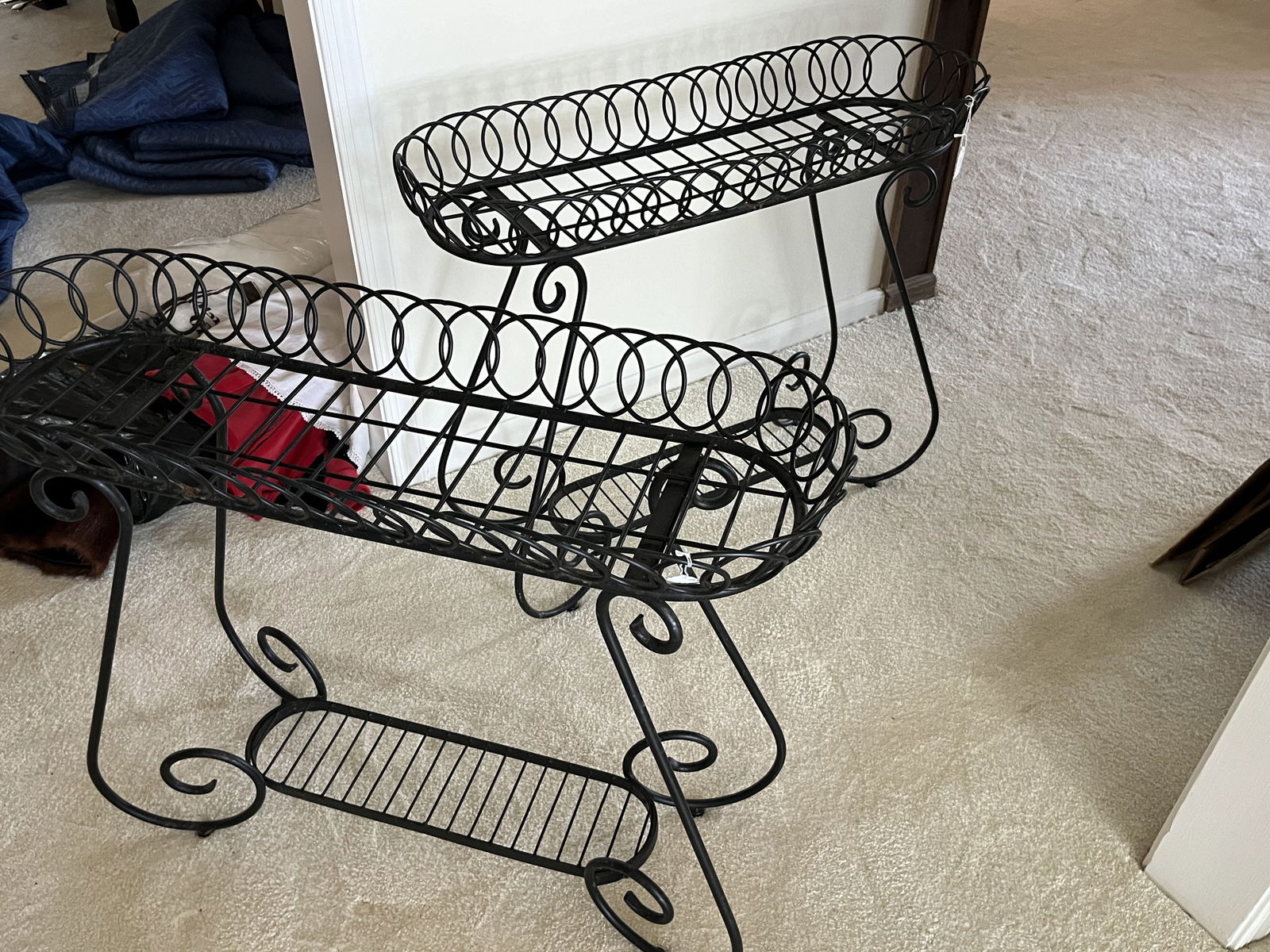 Black Iron Plant Stands (2) (1 of 4)